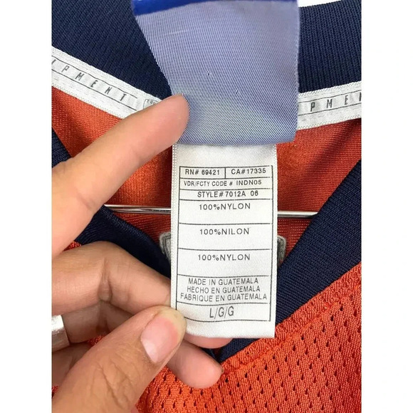 Denver Broncos NFL Reebok Football Jersey #26 LARGE Men's Mike Bell - Picture 8 of 9